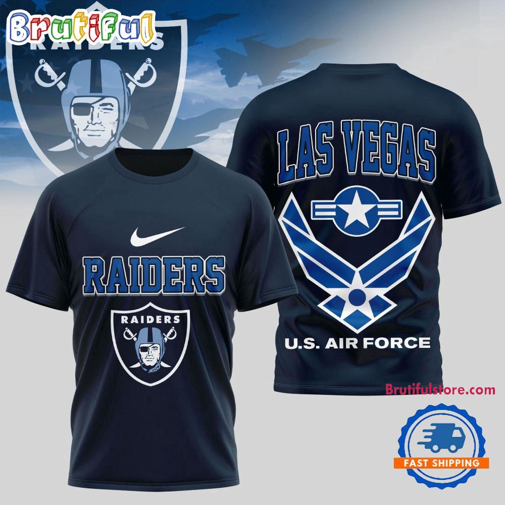 Las Vegas Raiders Us Air Force Military Unisex 3D Shirt