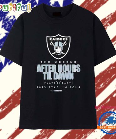 Las Vegas Raiders X The Weeknd After Hours Til Dawn 2025 T Shirt