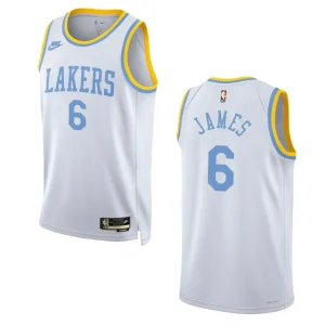 Los Angeles Lakers LeBron James White 75 Anniversary 2022-23 Classic Edition Jersey - Alzaintravels