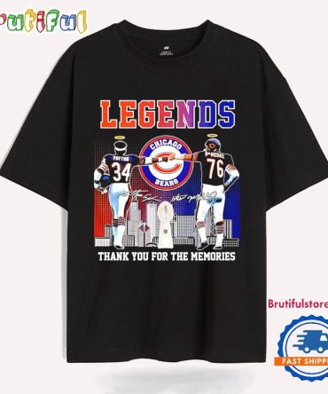 Legend Payton And Mcmichael Chicago Bears Thank You For The Memories T Shirt