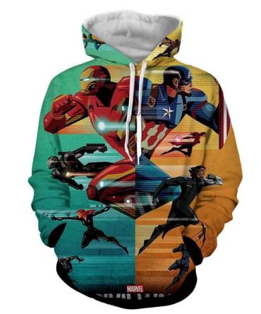 Mv Hoodie Avenger Fight Civil War Hoodie Colorful Unisex
