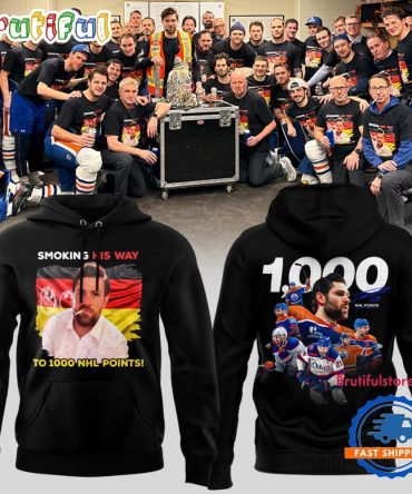 Leon Draisaitl Edmonton Oilers 1000 Career Nhl Points Limited Edition Hoodie Shirt