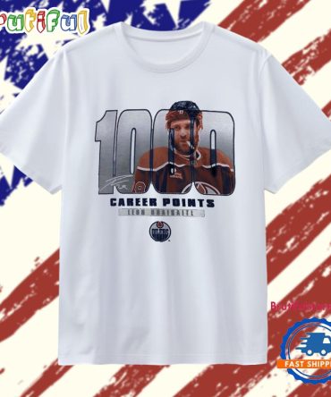 Leon Draisaitl Edmonton Oilers 1000 Career Points Legacy T Shirt