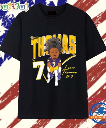 Leon Thomas Charleston Southern Buccaneers Caricature T Shirt