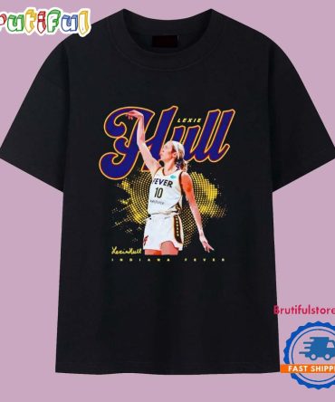 Lexie Hull Indiana Fever Jump Shot Signature T Shirt