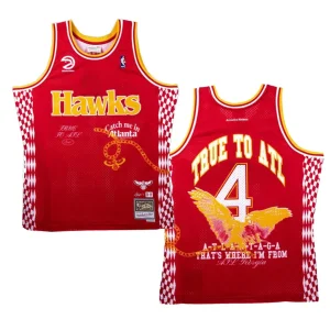 Atlanta Hawks NBA Remix Lil Baby Red Jersey - Alzaintravels