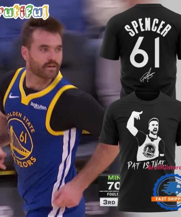 Limited Released Golden State Warriors Pat Spencer Signature T Shirt