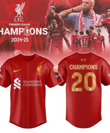 Liverpool Fc 2024-25 Premier League Champions Jersey - Celebrate Victory In Style!
