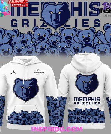Memphis Grizzlies Teddy Bear Special Edition White All Over Print Hoodie, 3D Hoodie
