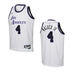 Youth Los Angeles Lakers 2022-23 City Edition Lonnie Walker IV White Jersey - Alzaintravels