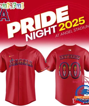 Los Angeles Angels Pride Night Custom Name & Number Jersey Shirt