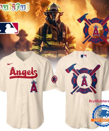 Los Angeles Angels X Firefighter Appreciation Night 2025 3D Print Baseball Jersey