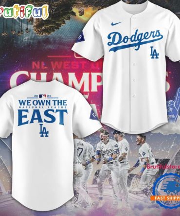 Los Angeles Dodgers 2024 We One The Nl West Divison Champs Baseball Jersey