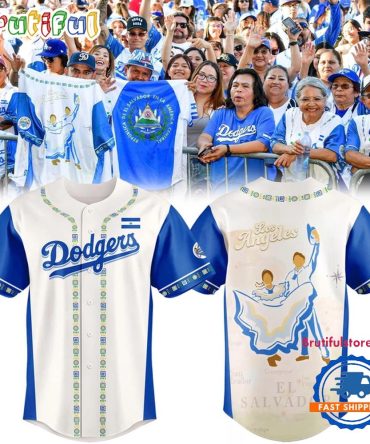Los Angeles Dodgers 2025 Salvadoran Heritage Night Baseball Jersey