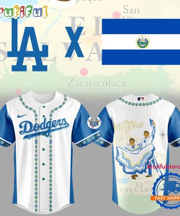 Los Angeles Dodgers Baseball Salvadoran Heritage Night Jersey