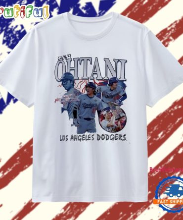 Los Angeles Dodgers Baseball Shohei Ohtani Collage Graphic T Shirt
