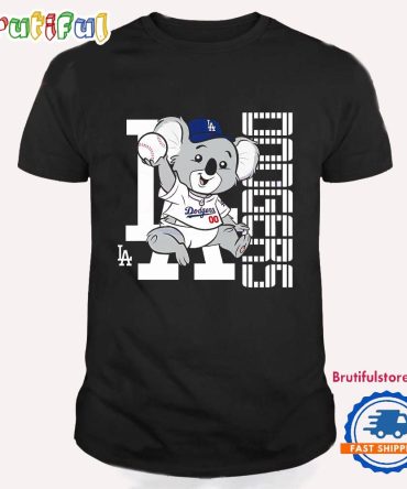 Los Angeles Dodgers Blue Baby Koala Mascot T Shirt