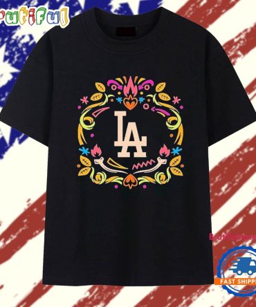 Los Angeles Dodgers Dia De Los Muertos Mlb Celebration 2025 Vintage T Shirt