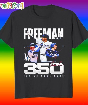 Los Angeles Dodgers Freddie Freeman 350 Career Home Runs T Shirt