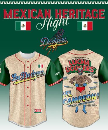 Limited Edition Mexican Heritage Night Dodgers Jersey – Celebrate With Style!