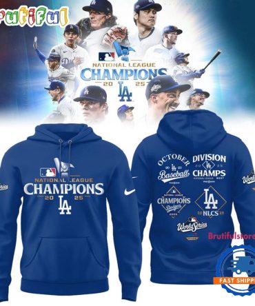 Los Angeles Dodgers National League Champions 2025 Hoodie Shirt