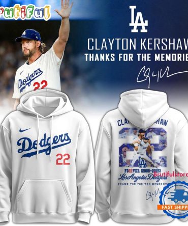 Los Angeles Dodgers X Clayton Kershaw Thanks For The Memories Limited Edition Hoodie