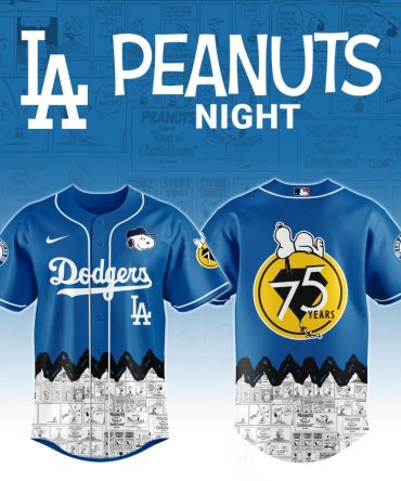 Exclusive La Dodgers Peanuts Night Jersey - Celebrate 75 Years With Snoopy!