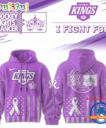 Los Angeles Kings 2025 Nhl Hockey Fights Cancer Limited Edition Hoodie Shirt
