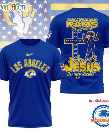Los Angeles Rams In My Veins In My Heart All Over Print Shirt
