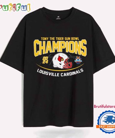 Louisville Cardinals 2024 Tony The Tiger Sun Bowl Champions T Shirt