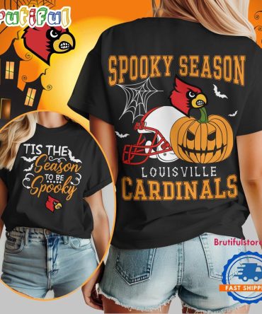 Louisville Cardinals 2025 Ncaa Halloween Spooky Season Vintage T Shirt