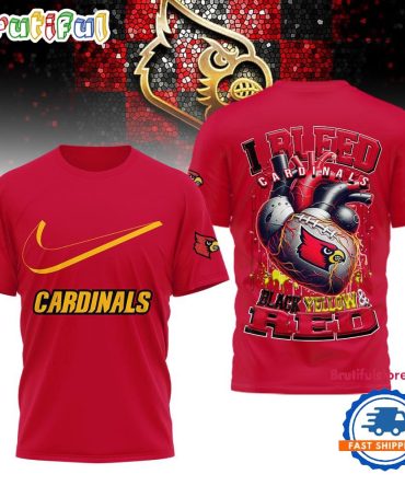 Louisville Cardinals 2025 Ncaa I Bleed Unisex 3D Shirt