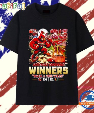 Louisville Cardinals 2025 Winners Back 2 The Ville T Shirt