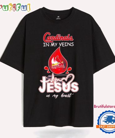 Louisville Cardinals In My Veins Jesus In My Heart T Shirt