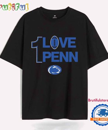 Love Penn State Nittany Lions Football Logo T Shirt