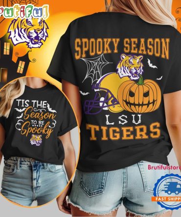 Lsu Tigers 2025 Ncaa Halloween Spooky Season Vintage T Shirt