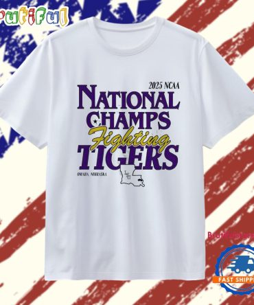 Lsu Tigers 2025 Ncaa National Champs Fighting Tigers T Shirt