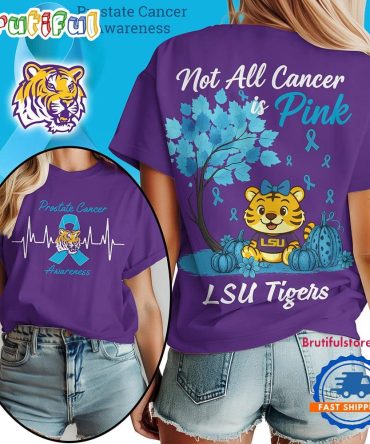 Lsu Tigers 2025 Ncaa Prostate Cancer Awareness Unisex 3D Shirt