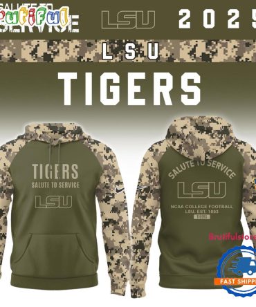 Lsu Tigers 2025 Ncaa Salute To Service Limited New Hoodie
