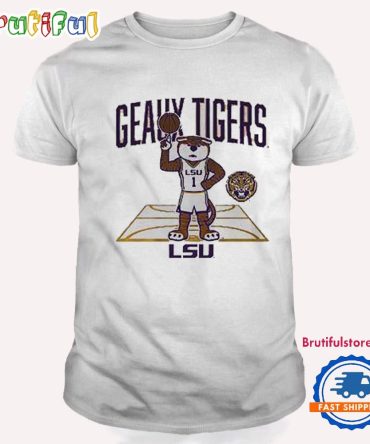 Lsu Tigers Basketball Geaux Tigers Mascot Court T Shirt