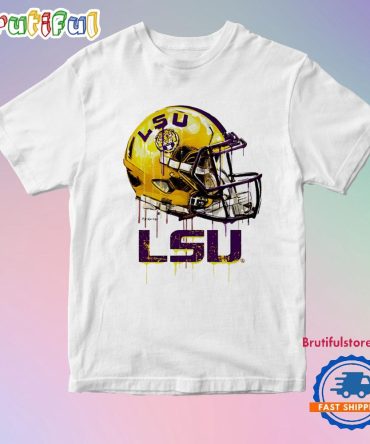 Lsu Tigers Dripping Football Helmet T Shirt