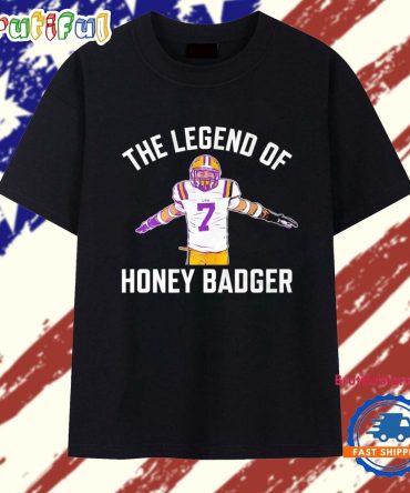Lsu Tigers Football Tyrann Mathieu The Legend Of Honey Badger T Shirt