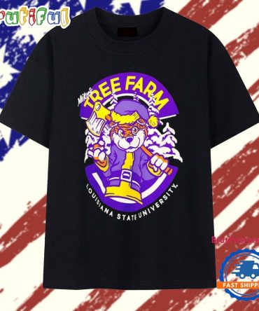 Lsu Tigers Tree Farm Christmas Mascot T Shirt
