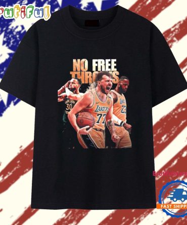Luka Doncic Lebron James Stephen Curry No Free Throws T Shirt