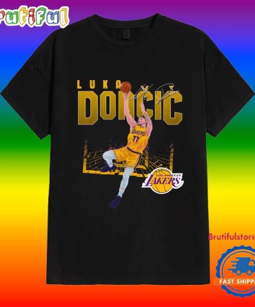 Luka Doncic Los Angeles Lakers Shattered T Shirt