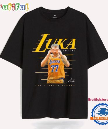Luka Doncic Los Angeles Lakers Thinking Signature T Shirts