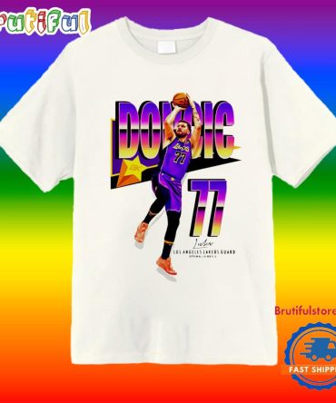 Luka Dončić Los Angeles Lakers No 77 Retro T Shirt