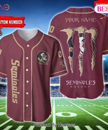 Custom Seminoles Baseball Jersey - Personalized Name & Number - Perfect Fan Gift