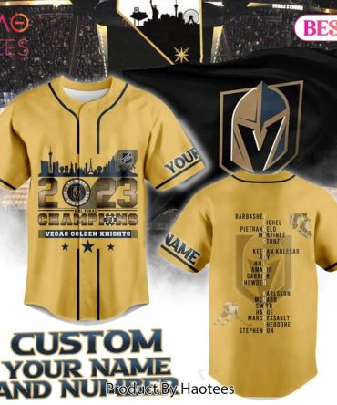 Custom Vegas Golden Knights 2023 Champions Jersey – Personalize With Your Name & Number!
