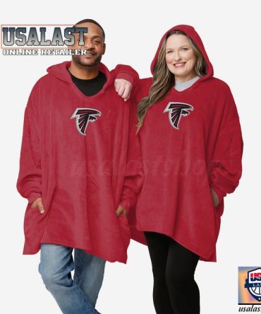 New Nfl Atlanta Falcons Lightweight Blanket Hoodie Hoodie Blanket